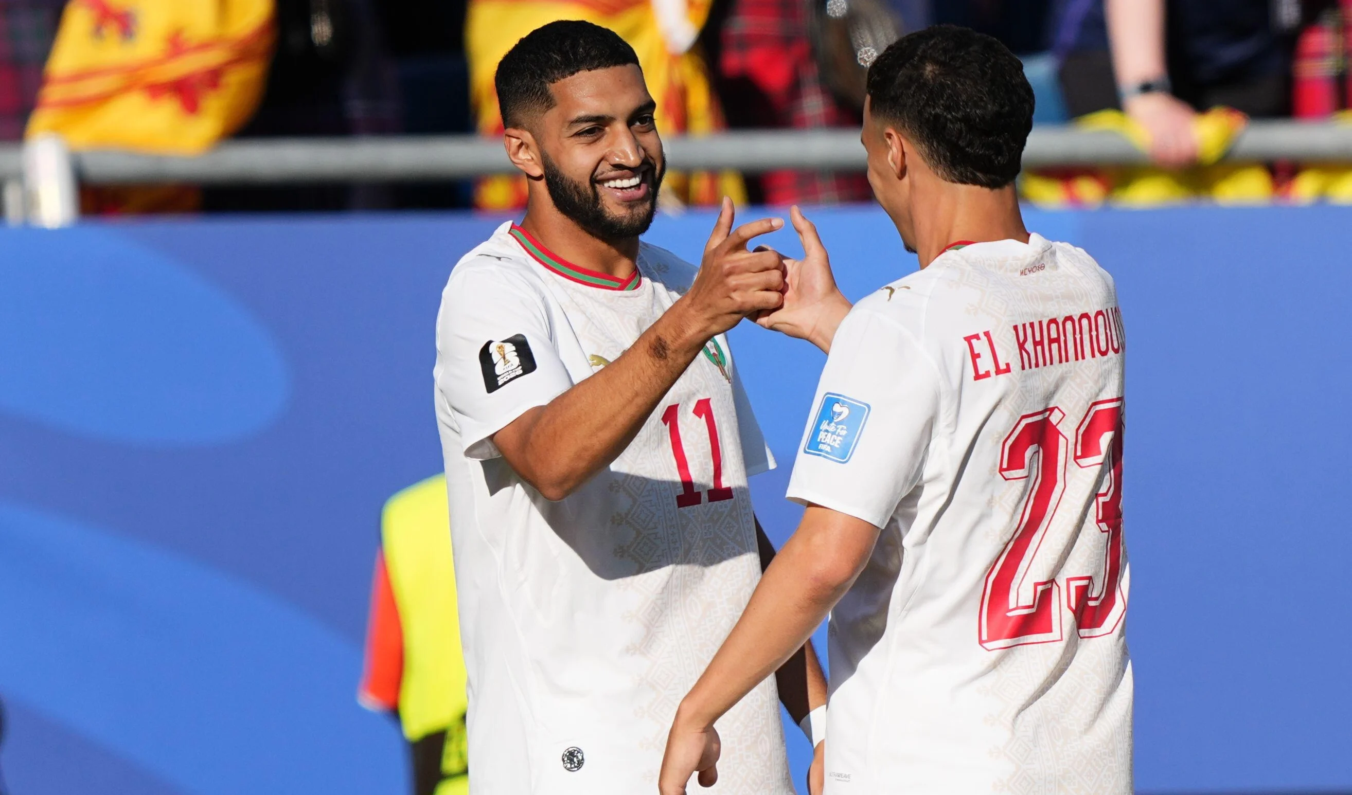 المغرب يحقق انتصاره الأول في المونديال بهدف تاريخي لصيباري